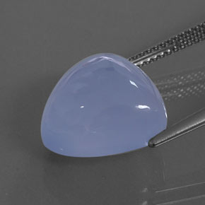 Calcedônia azul natural 9,54ct, transparente, transparente/translúcido