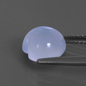 Calcedônia azul natural 2,25ct, transparente, transparente/translúcido