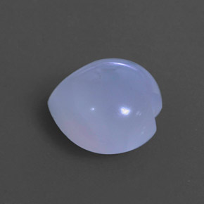 Calcedônia azul natural 4,77ct, transparente, transparente/translúcido