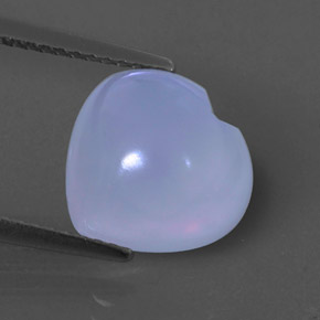 Calcedônia violeta natural 4,12ct, transparente, transparente/translúcido