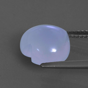 Calcedônia violeta natural 4,12ct, transparente, transparente/translúcido