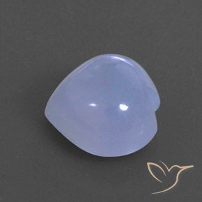 Calcedônia violeta natural 3,79ct, transparente, transparente/translúcido