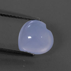 Calcedônia azul natural 2,03ct, transparente, transparente/translúcido