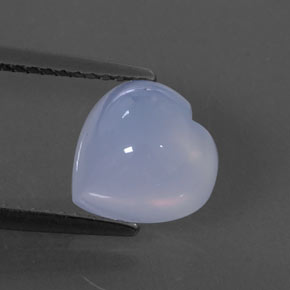 Calcedônia azul natural 2,88ct, transparente, transparente/translúcido