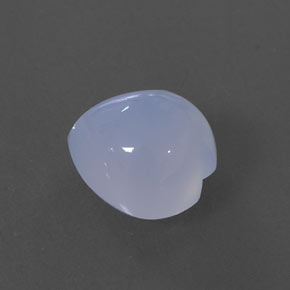 Calcedônia azul natural 2,88ct, transparente, transparente/translúcido