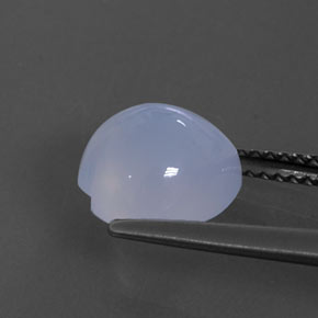 Calcedônia azul natural 2,88ct, transparente, transparente/translúcido