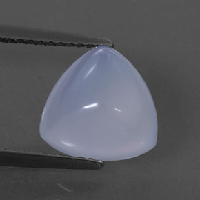 Calcedônia azul natural 3,44ct, transparente, transparente/translúcido