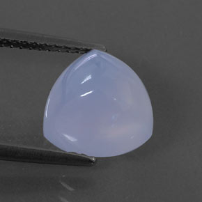 Calcedônia azul natural 3,86ct, transparente, transparente/translúcido