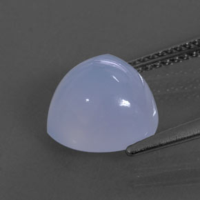 Calcedônia azul natural 3,86ct, transparente, transparente/translúcido