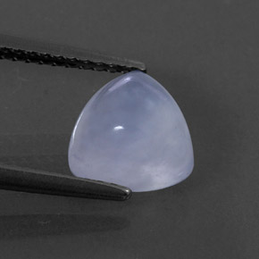 Calcedônia azul natural 1,74ct, transparente, transparente/translúcido