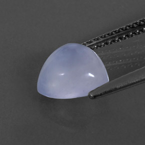 Calcedônia azul natural 1,74ct, transparente, transparente/translúcido