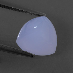Calcedônia azul natural 3,32ct, transparente, transparente/translúcido
