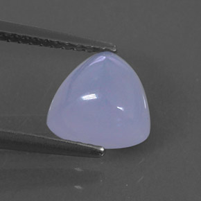 Calcedônia azul natural 1,69ct, transparente, transparente/translúcido