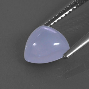 Calcedônia azul natural 1,69ct, transparente, transparente/translúcido