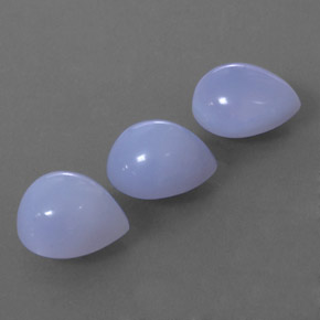 Pedras preciosas de calcedônia azul natural de 11,74 ct, transparente, transparente/translúcido