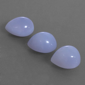Pedras preciosas de calcedônia azul natural de 11,74 ct, transparente, transparente/translúcido