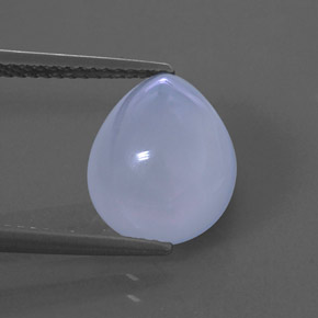 Calcedônia azul natural 4,94ct, transparente, transparente/translúcido