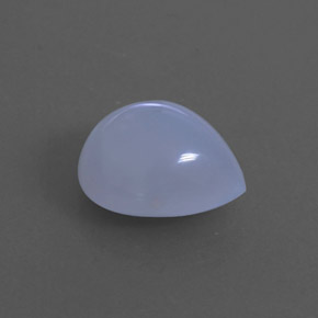Calcedônia azul natural 3,45ct, transparente, transparente/translúcido