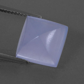 Calcedônia azul natural 5,68ct, transparente, transparente/translúcido