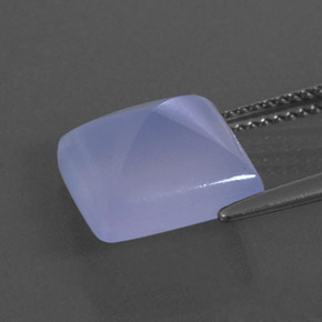 Calcedônia azul natural 5,68ct, transparente, transparente/translúcido