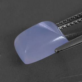 Calcedônia azul natural 3,20ct, transparente, transparente/translúcido