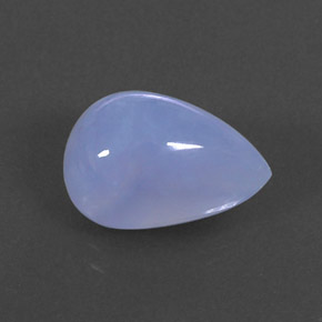 Calcedônia azul natural 5,49ct, transparente, transparente/translúcido