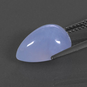 Calcedônia azul natural 5,49ct, transparente, transparente/translúcido