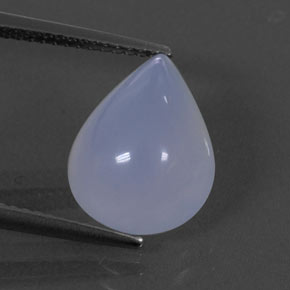 Calcedônia azul natural 5,59ct, transparente, transparente/translúcido