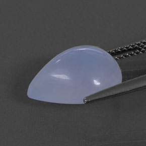 Calcedônia azul natural 5,59ct, transparente, transparente/translúcido