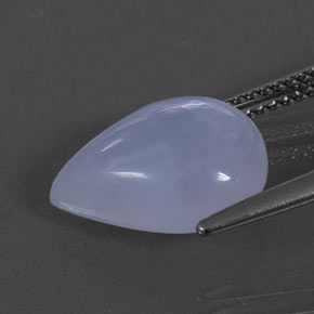 Calcedônia azul natural 4,72ct, transparente, transparente/translúcido
