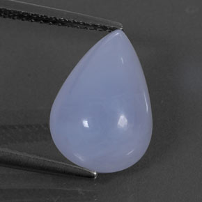 Calcedônia azul natural 4,73ct, transparente, transparente/translúcido