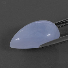 Calcedônia azul natural 4,73ct, transparente, transparente/translúcido