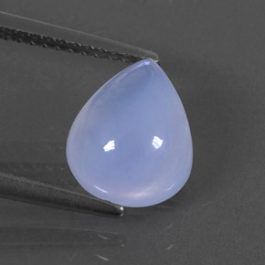 Calcedônia azul natural 2,58ct, transparente, transparente/translúcido