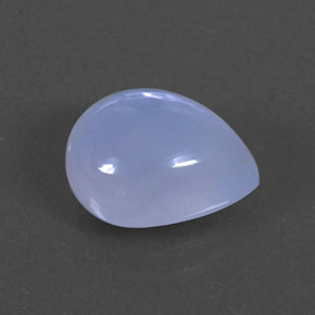 Calcedônia azul natural 2,58ct, transparente, transparente/translúcido