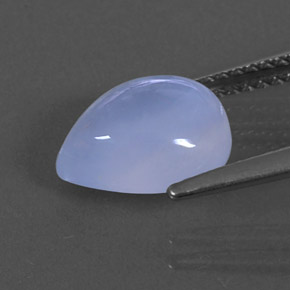 Calcedônia azul natural 2,58ct, transparente, transparente/translúcido
