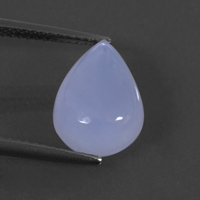 Calcedônia azul natural 4,53ct, transparente, transparente/translúcido