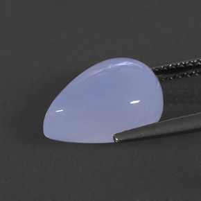 Calcedônia azul natural 4,53ct, transparente, transparente/translúcido