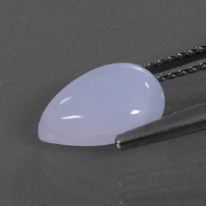Calcedônia azul natural 1,94ct, transparente, transparente/translúcido