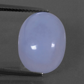 Calcedônia azul natural 10,59ct, transparente, transparente/translúcido