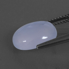 Calcedônia azul natural 4,62ct, transparente, transparente/translúcido