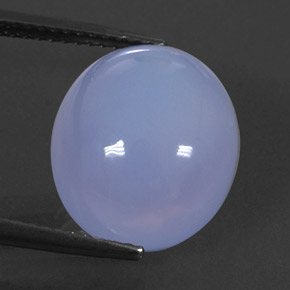 Calcedônia azul natural 8,91ct, transparente, transparente/translúcido