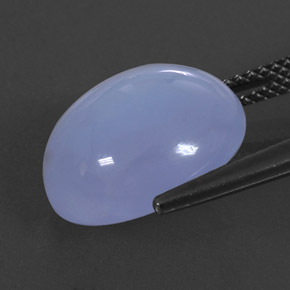 Calcedônia azul natural 8,91ct, transparente, transparente/translúcido