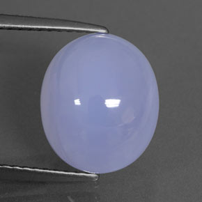 Calcedônia azul natural 5,59ct, transparente, transparente/translúcido