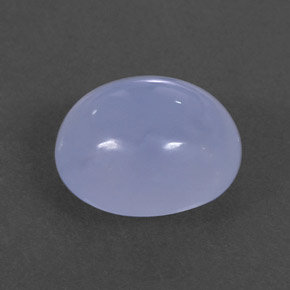 Calcedônia azul natural 4,57ct, transparente, transparente/translúcido