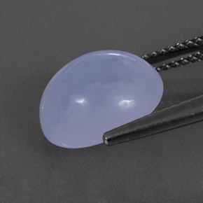 Calcedônia azul natural 4,57ct, transparente, transparente/translúcido