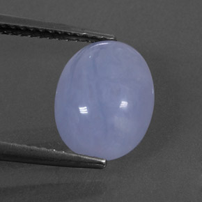 Calcedônia azul natural 3,02ct, transparente, transparente/translúcido