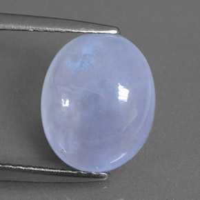 Calcedônia azul natural 2,82ct, transparente, transparente/translúcido