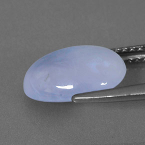 Calcedônia azul natural 2,82ct, transparente, transparente/translúcido