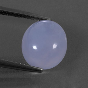 Calcedônia azul natural 3,61ct, transparente, transparente/translúcido