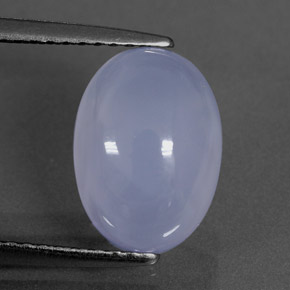 Calcedônia azul natural 3,03ct, transparente, transparente/translúcido